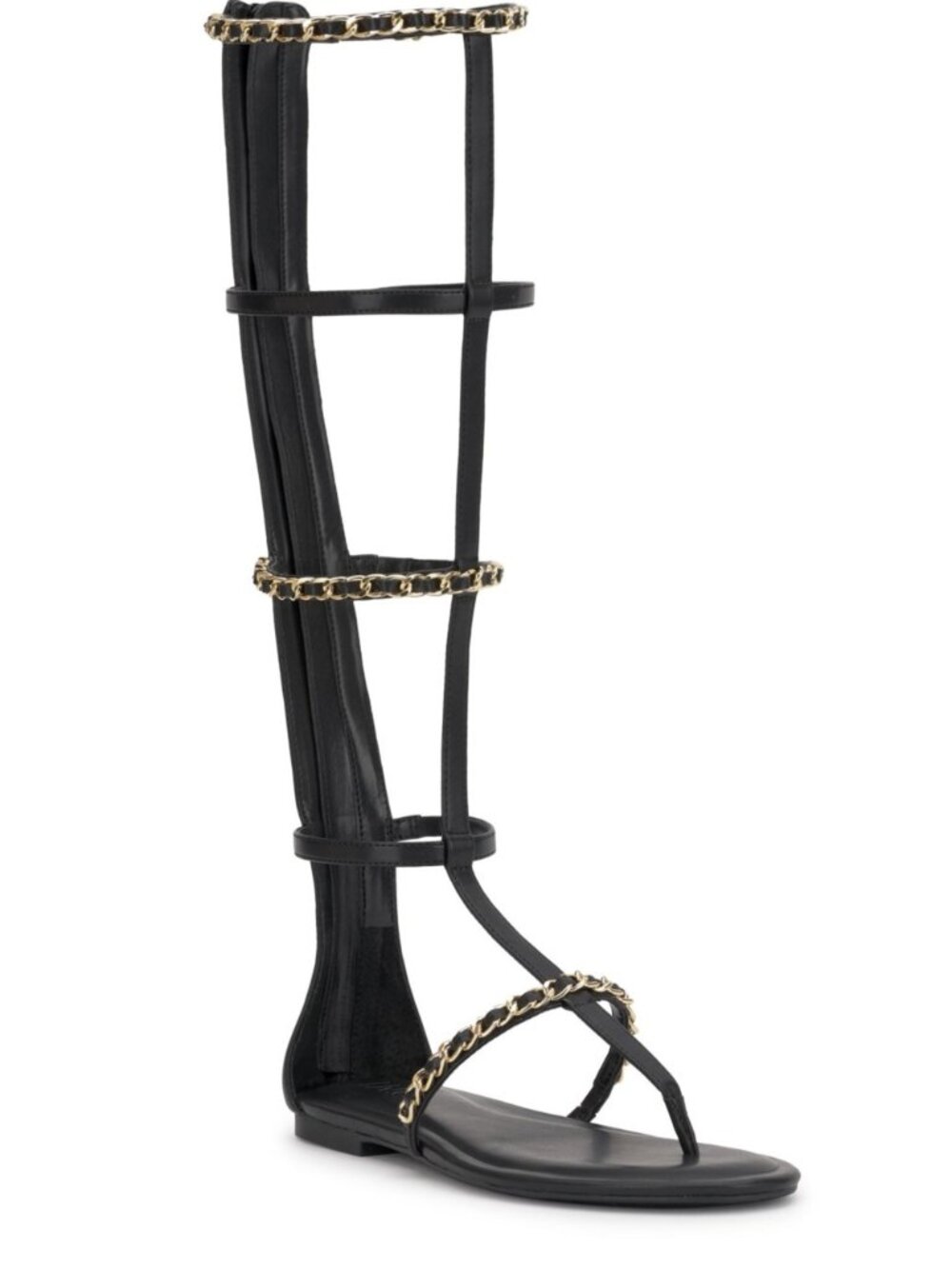 79$ INC International Concepts Harini High-Rise Gladiator Sandals Size 6.5 Black